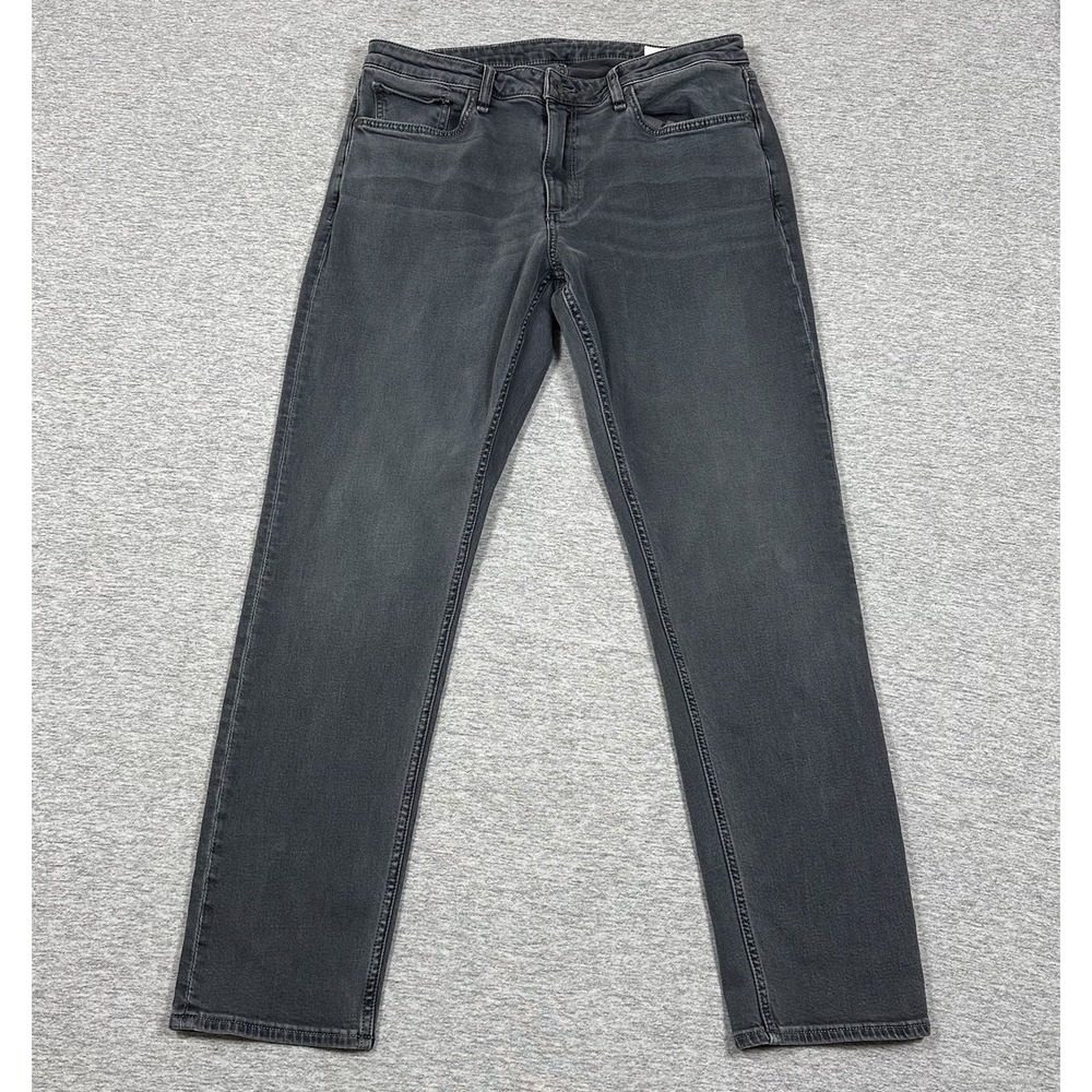 Rag & Bone Jeans Mens 34x32 Black Gray Denim Athletic Fit 3 City Stretch